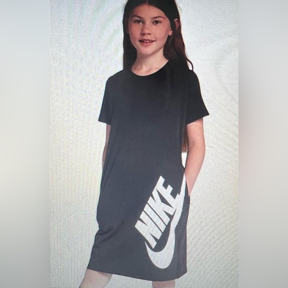 Nike Black T-shirt Dress-Girls Size XS